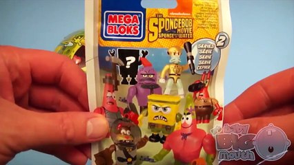 SpongeBob SquarePants Party! Opening HUGE Surprise Egg Blind Bag Mega Bloks