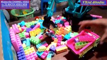 VKidStudio tập 34 - Đồ Chơi Xe Múc Xe tải và đồ chơi lego l Toy cars and toy trucks Ladle lego