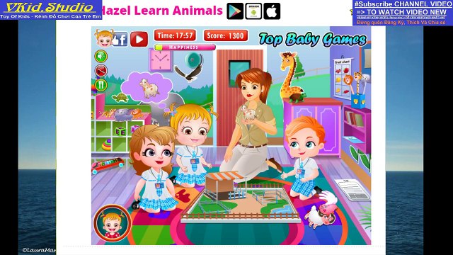 VKidStudio tập 35 - Trò chơi Bé Na khám phá thế giới động vật l Game for kids