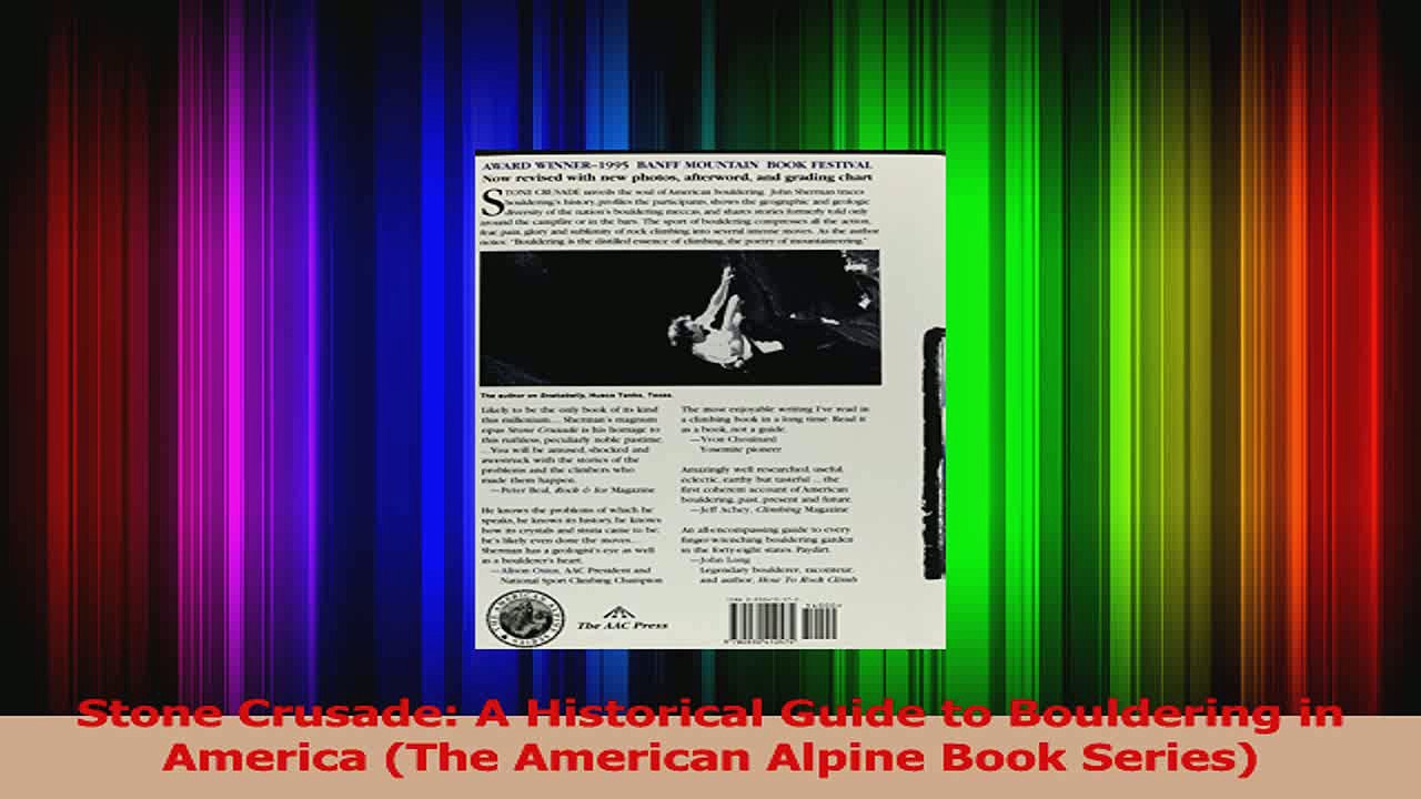 Download  Stone Crusade A Historical Guide to Bouldering in America The American Alpine Book Ebook Free
