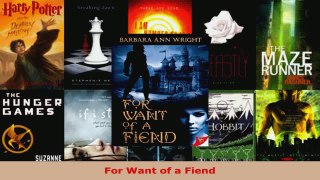Download  For Want of a Fiend Ebook Free