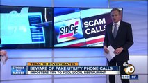 Beware of fake utility phone calls