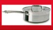 Best buy Covered Saucepan  Tfal C81124 Elegance Stainless Steel Dishwasher Safe 3Quart Source Pan with Glass Lid