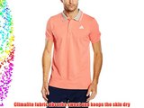 adidas Essentials Men's Polo Shirt Red Semi Flash Red S15/White Size:M