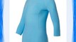 Girls and Ladies tennis / running / fitness 3/4-sleeve shirt in light blue 14-15 years
