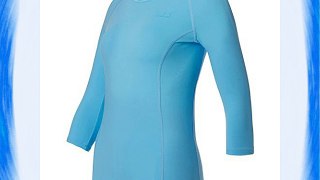Girls and Ladies tennis / running / fitness 3/4-sleeve shirt in light blue 14-15 years