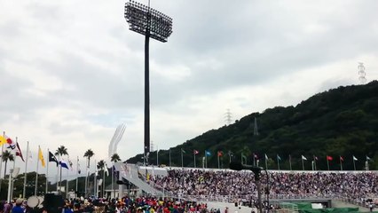 和歌山国体 開会式 ブルーインパルス