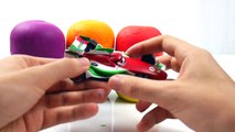 Disney Pixar Cars Toys Collection Surprise Eggs Lightning McQueen Ramone Cars 2 Play Doh 4 Children
