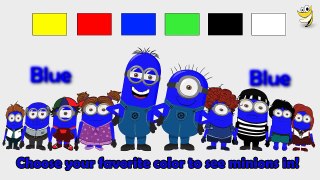 Minions in different colors Learn colors for children & Baby Toddlers Basic Level [INTERAC