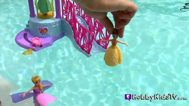 Disney Princess Water Palace Playset Peppa Pig Cookie Monster! Box Open Toy Review HobbyKidsTV
