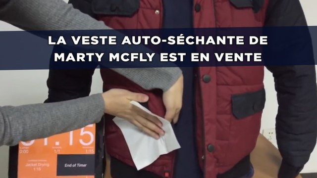 Mise en vente de la veste auto-séchante de Marty McFly de «Retour vers le Futur»