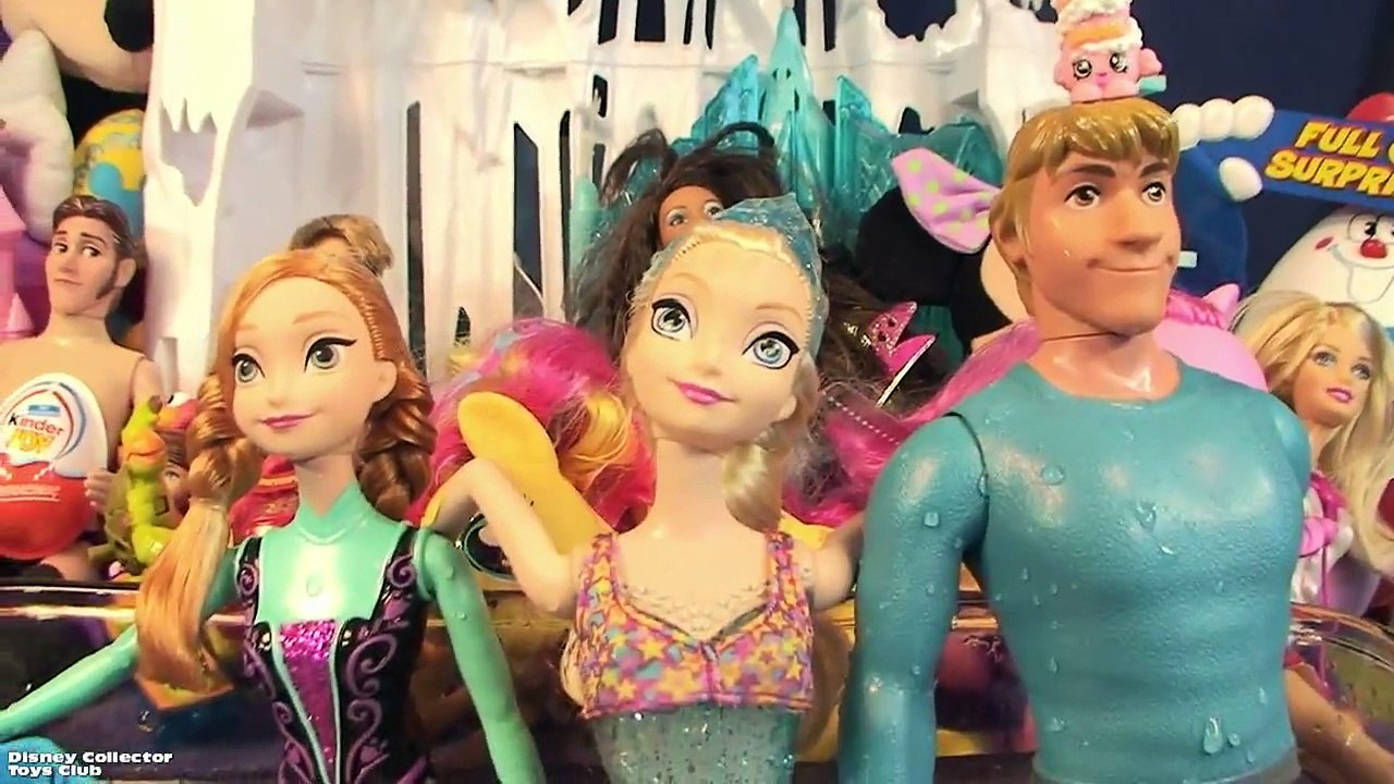 Barbie Elsa Ice Bucket Challenge Queen Elsa Gets The Ice Bucket ALS Frozen Family Barbie Videos