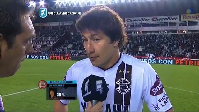 Aguirre: Lo necesitábamos . Lanús 2 - Newells 1. Liguilla Pre Sudamericana 2015. FPT.