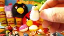 Peppa Pigs Kinder Surprise Eggs!! Play Doh Kinder Disney Princess Angry Birds Маша и Медведь