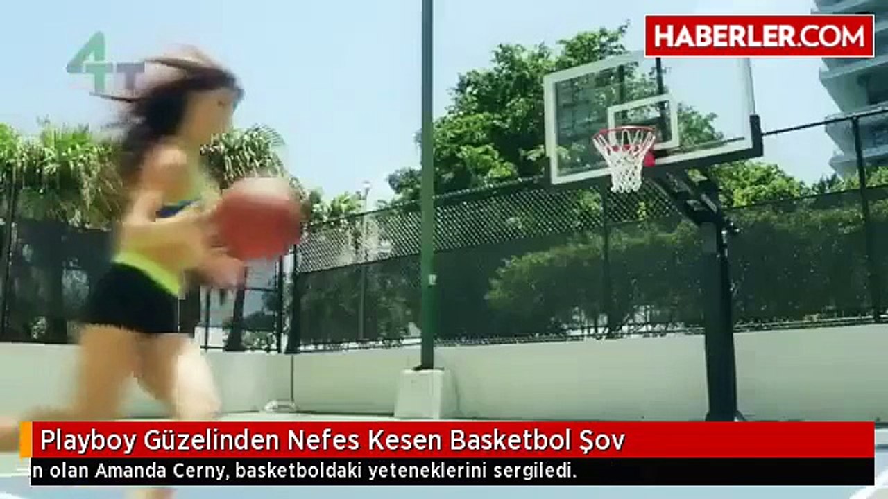 playboy girl amazing basketball performance show skills