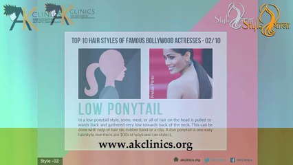 Top 10 Hairstyles of Bollywood Actresses (Styleshala By AK Clinics)