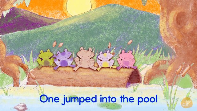 5 Green and Speckled Frogs _ 5 Little Tiny Frogs