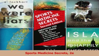 Read  Sports Medicine Secrets 2e Ebook Free