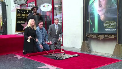 Quentin Tarantino reçoit son étoile à Hollywood