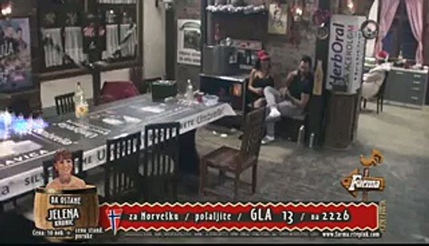 Farma 6-Stanija posle svadje sa Kristijanom nazdravlja sa Tamarom-21-12-2015