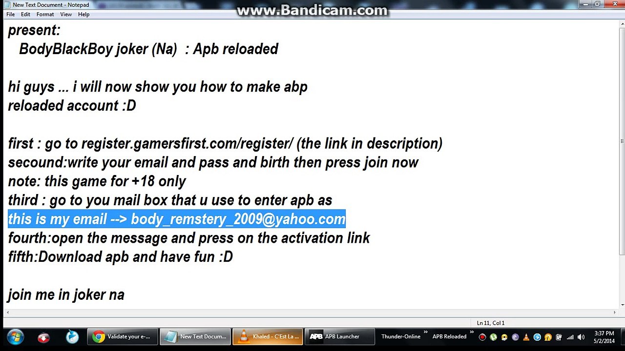 Apb Reloaded  how to make apb account