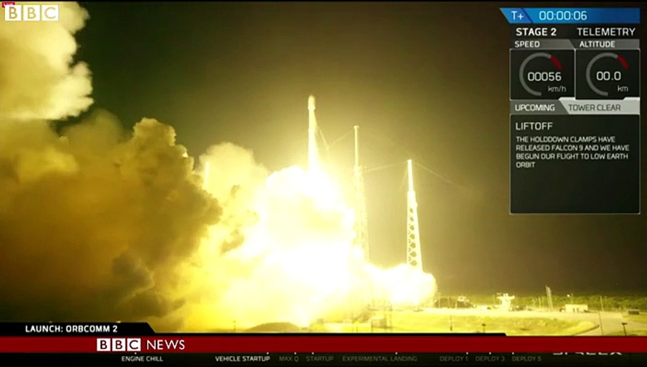 Video SpaceX rocket lands safely back on earth - BBC News HD Dailymotion