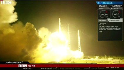 Video SpaceX rocket lands safely back on earth - BBC News HD Dailymotion