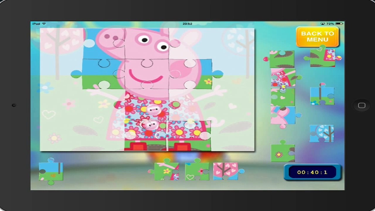 peppa PEPPA PIG puzzle 15 HD ipad english gameplay peppa pig toys
