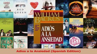Read  Adios a la Ansiedad Spanish Edition Ebook Free