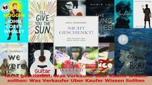 Lesen  Nicht geschenkt Was Verkäufer über Käufer wissen sollten Was Verkaufer Uber Kaufer Ebook Frei