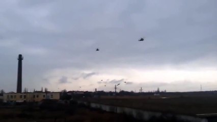 Russian military ATTACK HELICOPTERS INVADE UKRANE