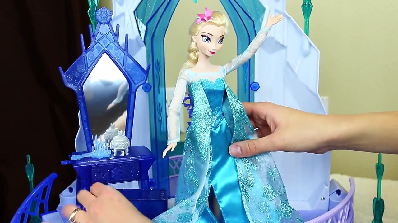 NEW Elsas Ice Magic Palace DOLLHOUSE 2015 Reenact Let It Go Just Like the Movie by Disney