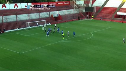 Gol de Rivadero. Gimnasia M. 1 - G. Brown 1. Desempate por la permanencia. B Nacional 2015. FPT.