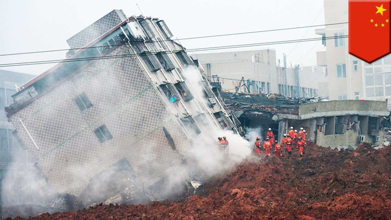 How a mountain of construction debris buried scores of people and buildings in Shenzhen, China