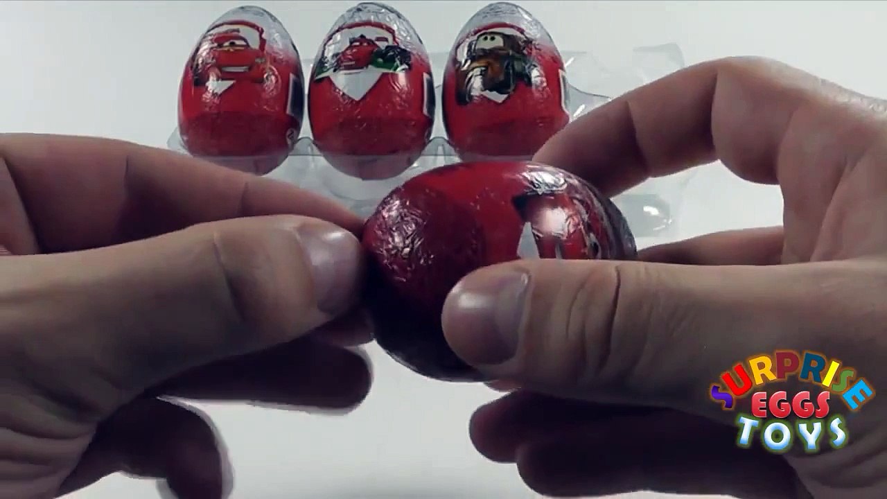 Kinder Überraschung Disney Pixar Cars Surprise Eggs Unboxing kinder surprise