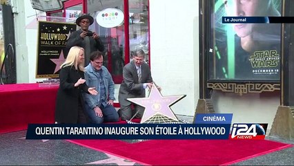 Quentin Tarantino inaugure son étoile à Hollywood