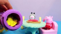 play doh food Peppa Pig eating PLAY-DOH Pizza Gardening Together Zoe Zebra Toy AllToyCollector