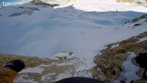 Insane freeride skiing cession