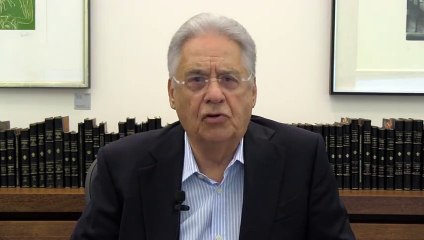 Fernando Henrique Cardoso grava vídeo de fim de ano