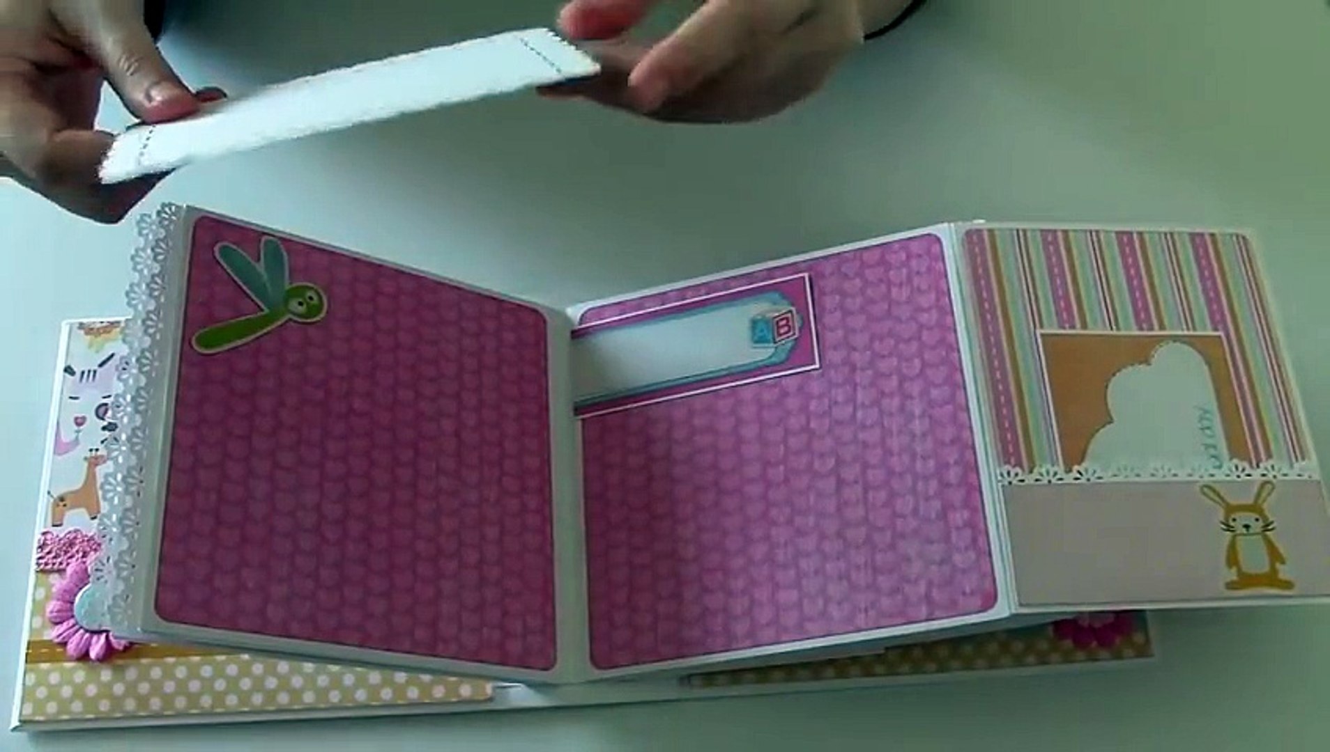 Papercraft Album Da Maria Clara Mini Album Para Bebe Scrapbooking Baby Girl Album Video Dailymotion