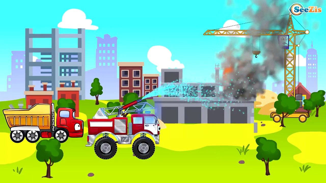 ✔ Мультики про машинки. Скорая помощь и Мотоцикл - Помощь Крану на строительной площадке ✔