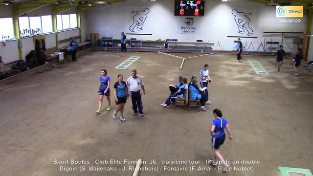 Récompenses Euro, Club Elite Féminin J6, Digoin contre Fontaine, Sport-Boules, saison 2015-2016