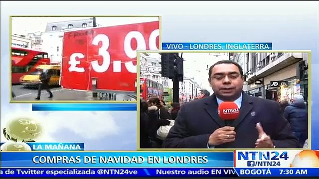 Comerciantes realizan descuentos de hasta 50% para incentivar a las compras navideñas en Reino Unido