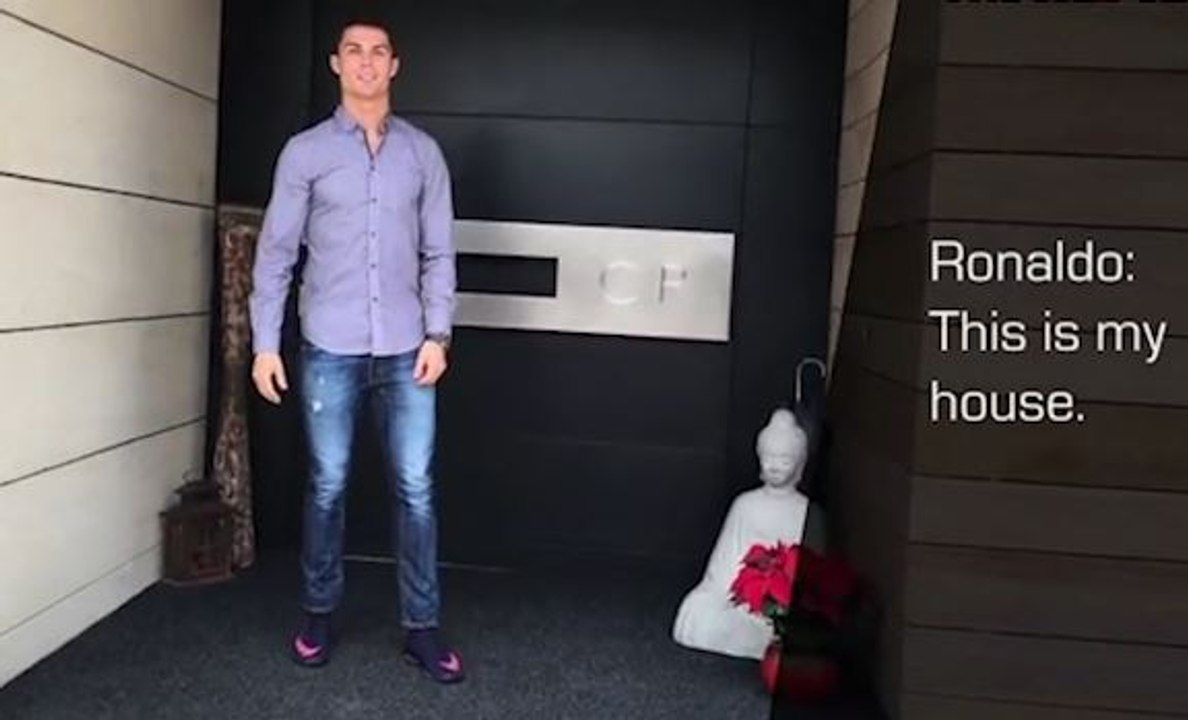 CR7 fait visiter sa maison à Madrid !