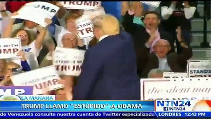 Donald Trump arremete contra Barack Obama y lo tilda de “estúpido”