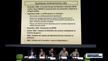 Troisième table ronde : la déportation. Intervention d'Alain Alexandra.
