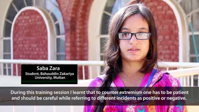 PYCA Testimonial in BZU, Multan-Saba Zara, Student, Bahauddin Zakariya University, Multan