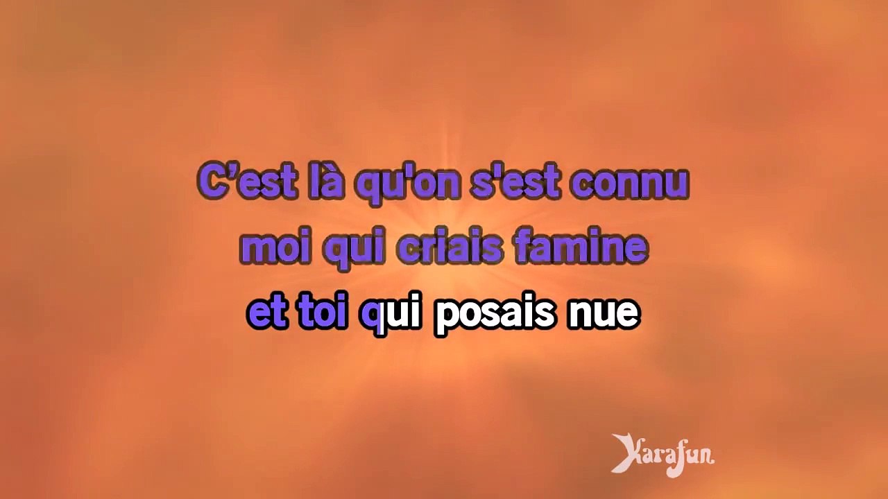 Karaoké La bohême - Kendji Girac *