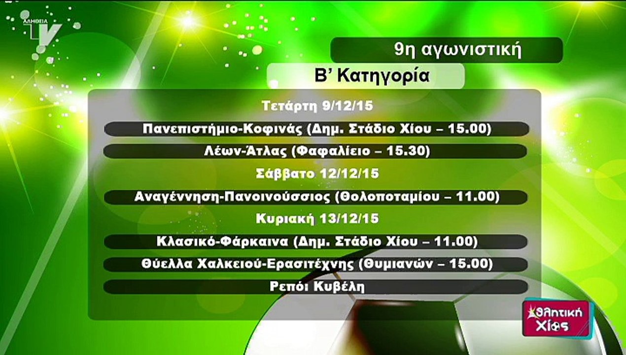 Αθλητική Χίος-071215 β μέρος