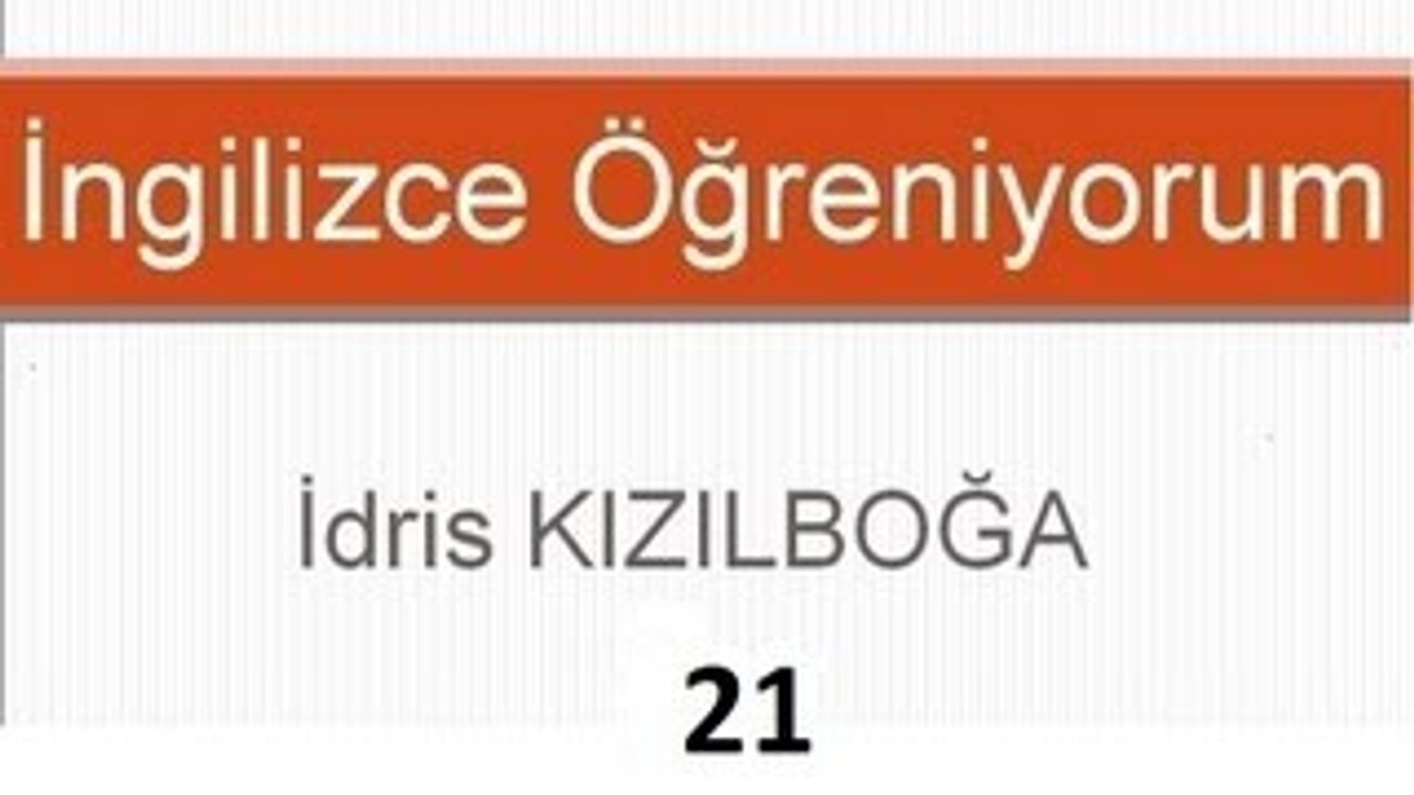 İngilizce Öğreniyorum[21] - Some, Any